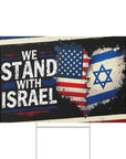 "We Stand With Israel" Lawn Sign - Shop Israel