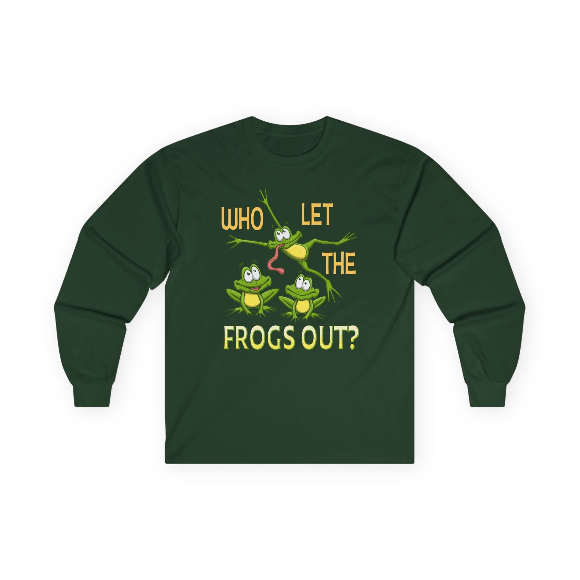 Who Let The Frogs Out Long Sleeve T-Shirt - Shop Israel
