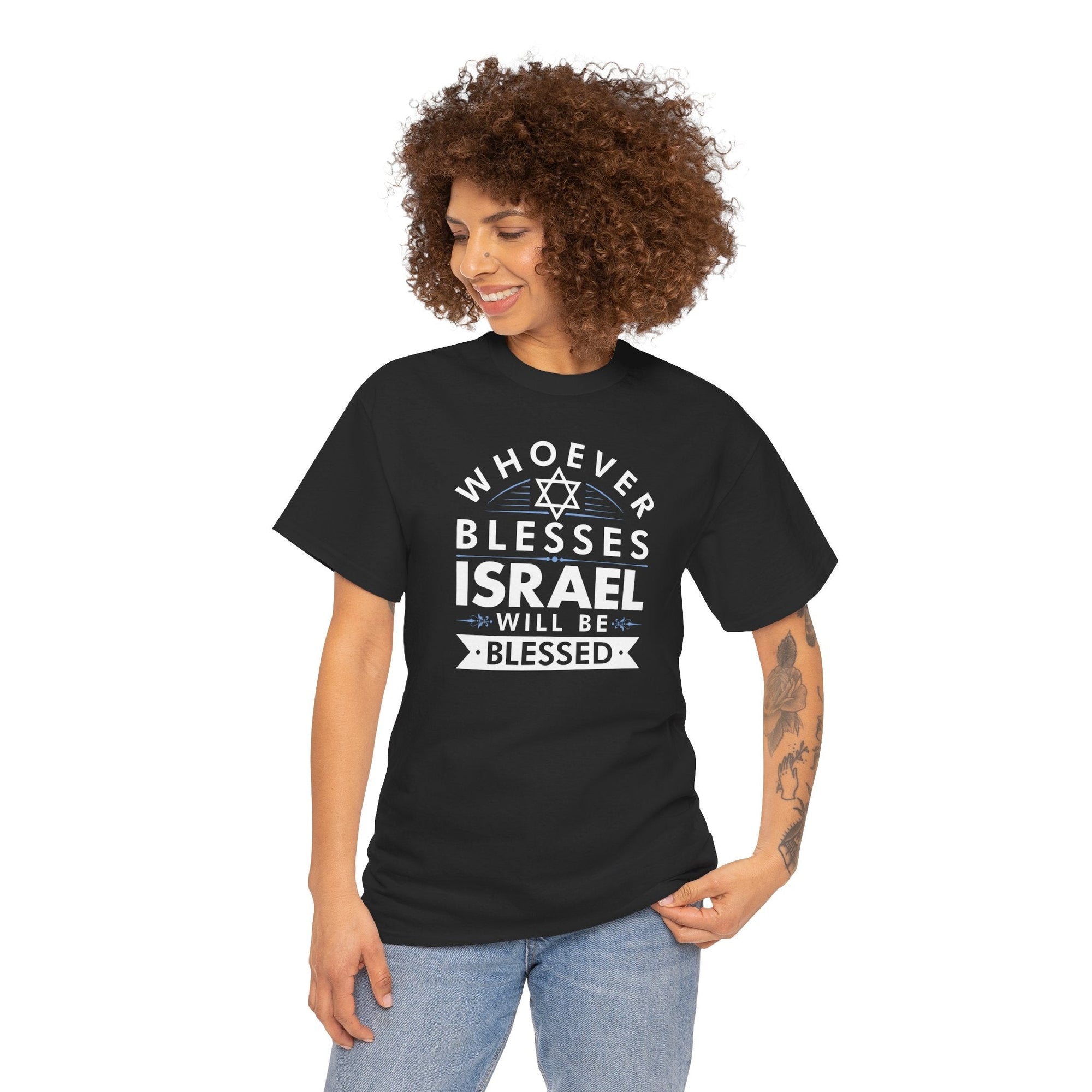 Whoever Blesses Israel T-Shirt - Shop Israel