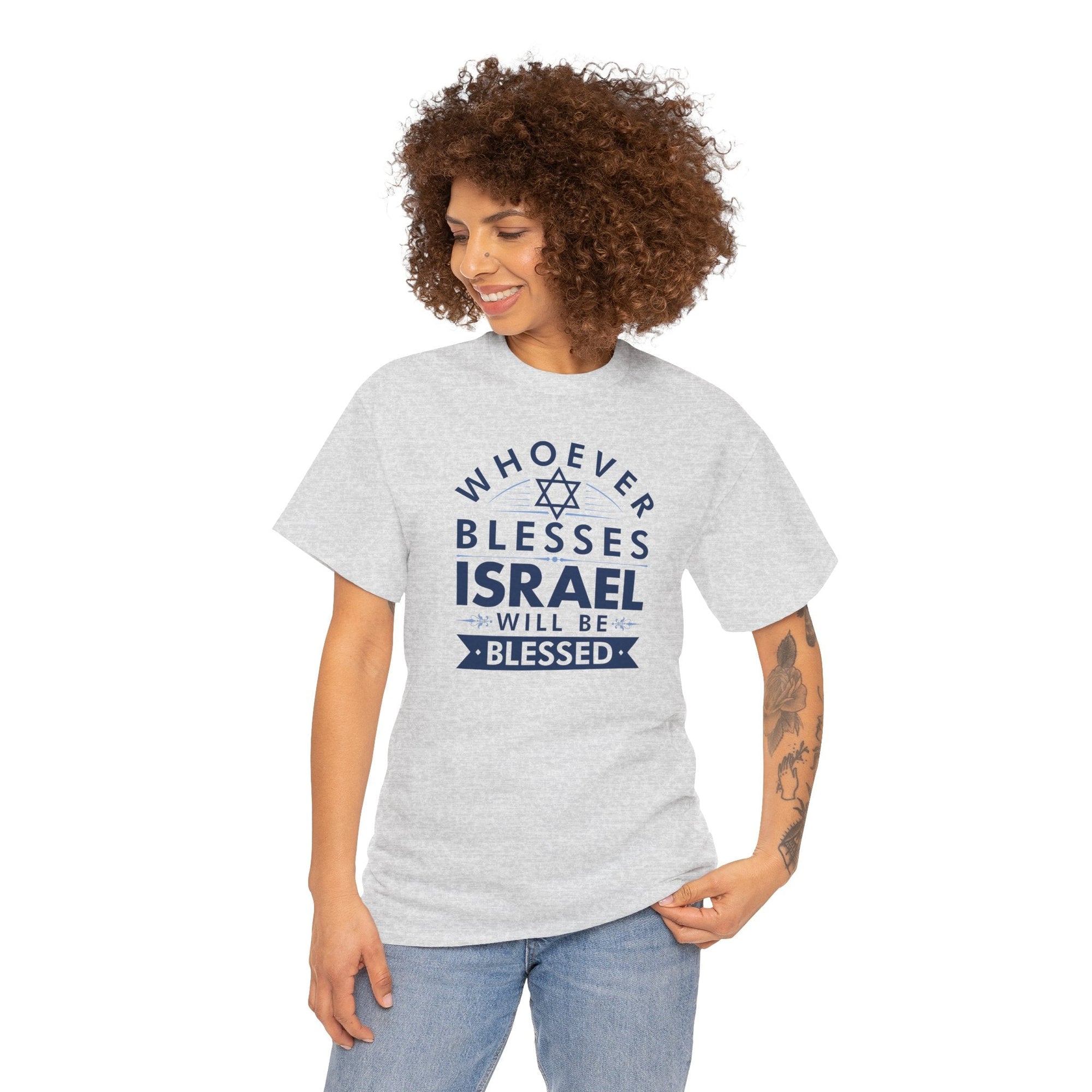 Whoever Blesses Israel T-Shirt - Shop Israel