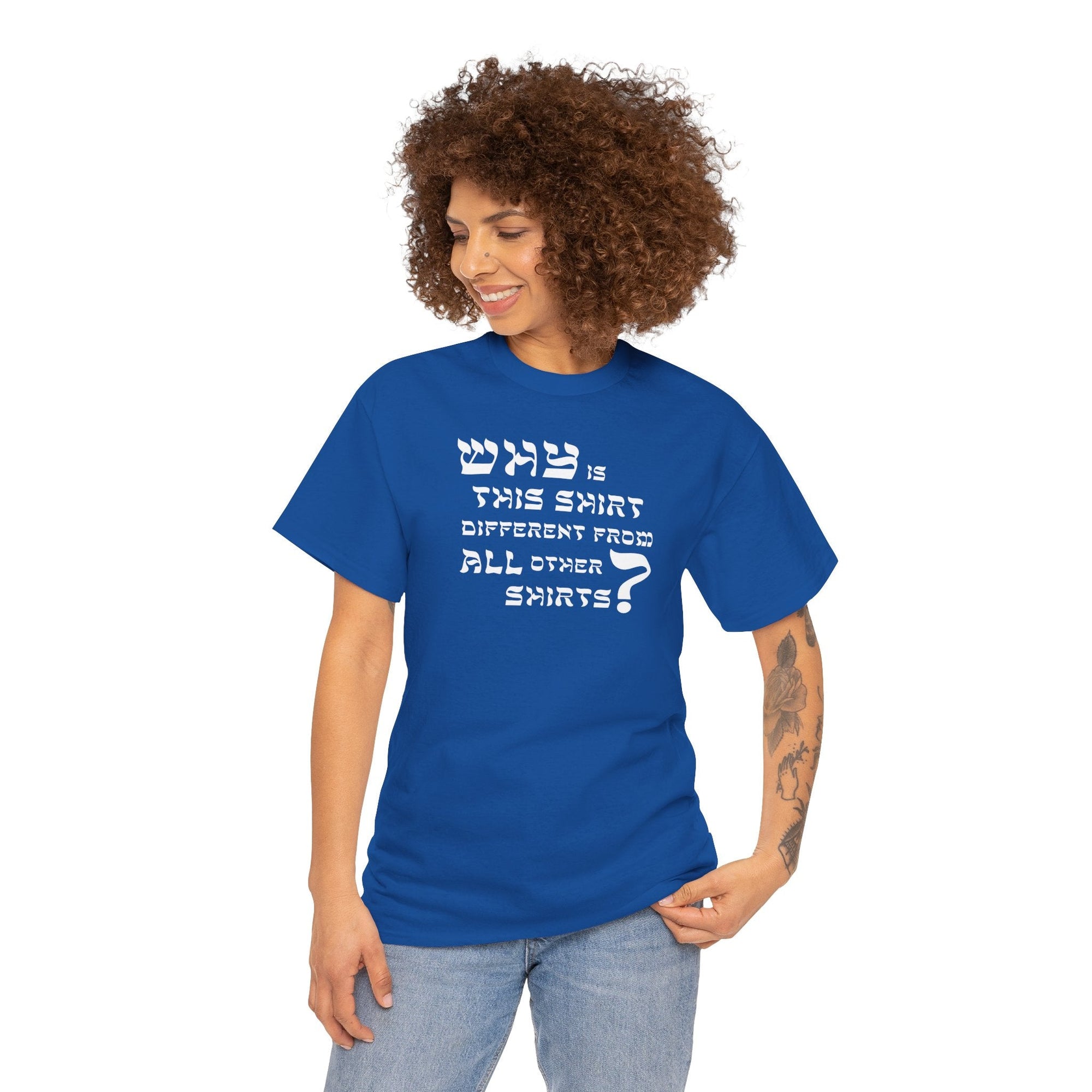 Why is This Shirt Different Passover T-Shirt - Shop Israel