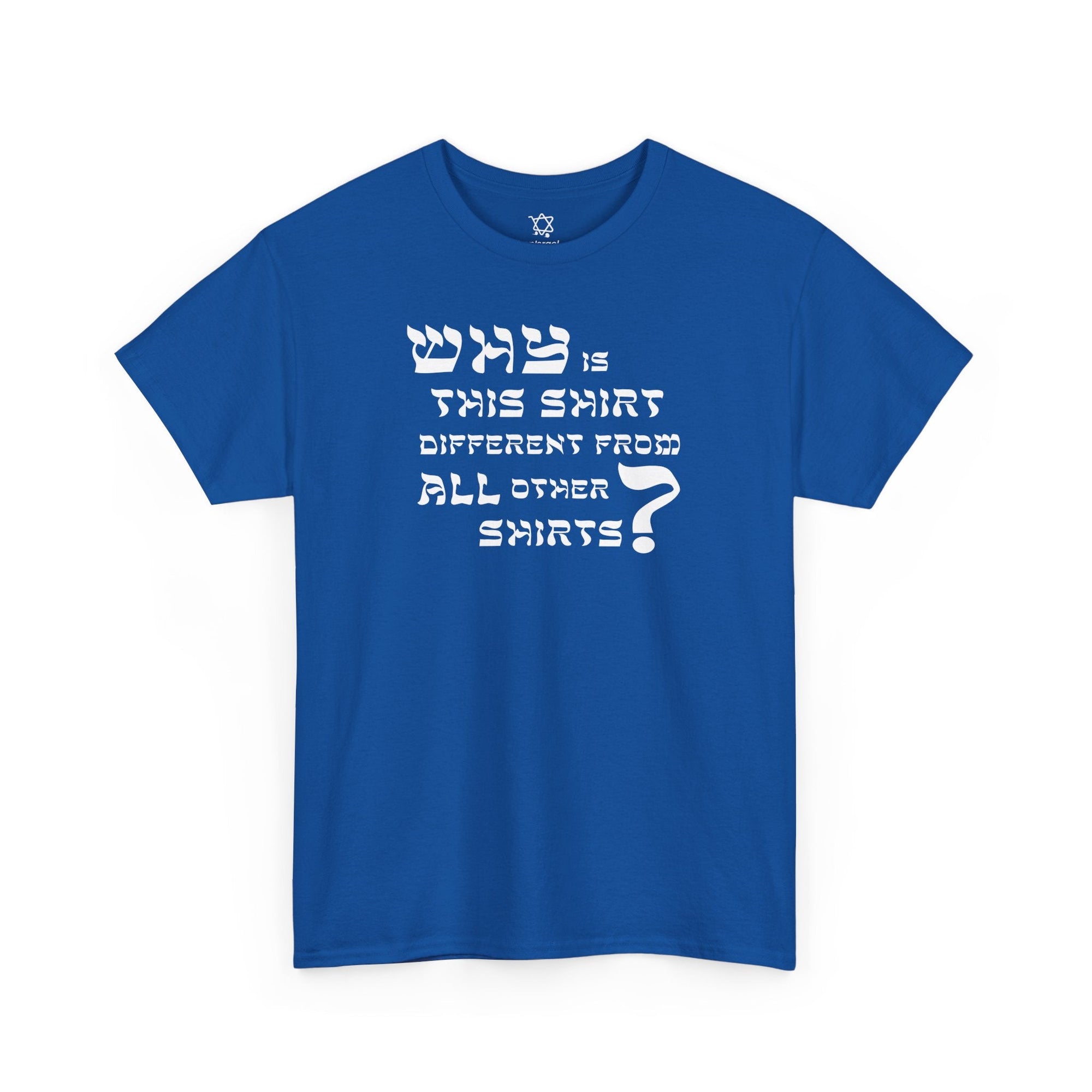 Why is This Shirt Different Passover T-Shirt - Shop Israel