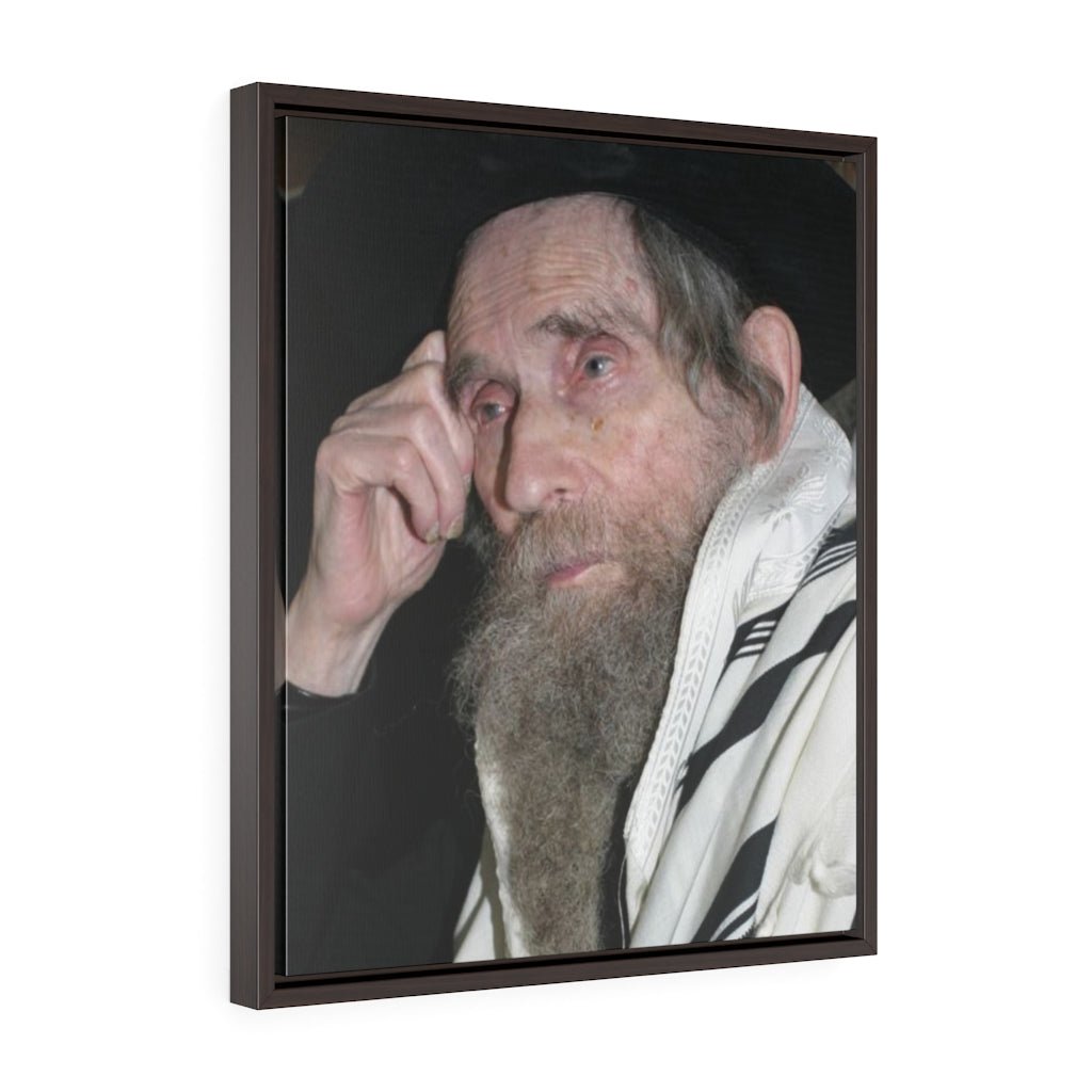 Harav Shteinman Framed Canvas - Shop Israel