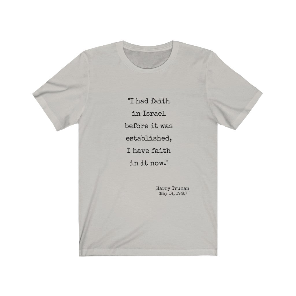 Harry Truman Quote T-Shirt - Shop Israel