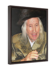 Elegant portrait of the Kaliver Rebbe on high-quality framed canvas - Shop Israel