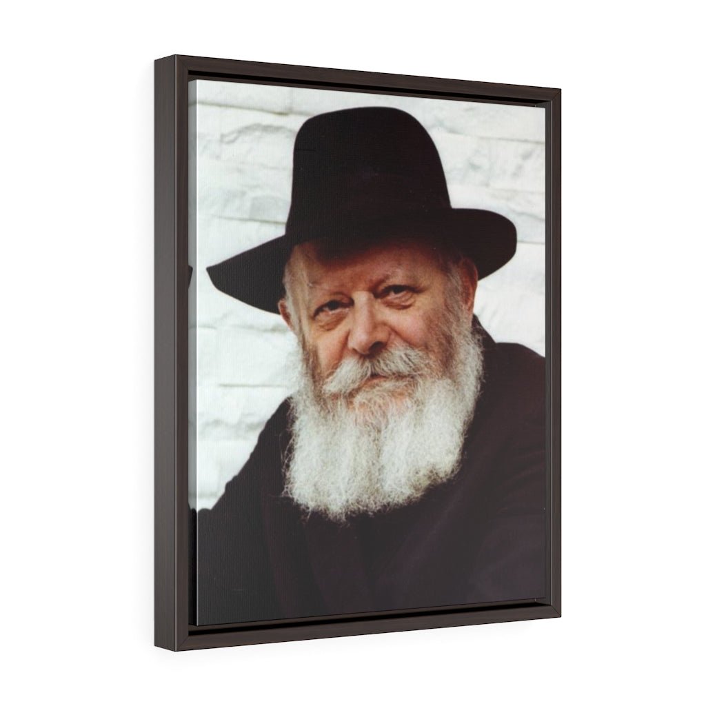 Stunning Lubavitcher Rebbe portrait on canvas, perfect for Chabad homes - Shop Israel