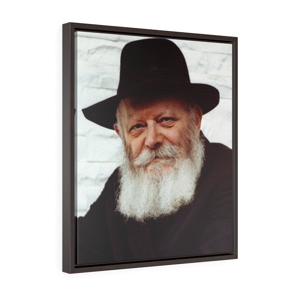 Lubavitcher Rebbe Framed Canvas - Shop Israel