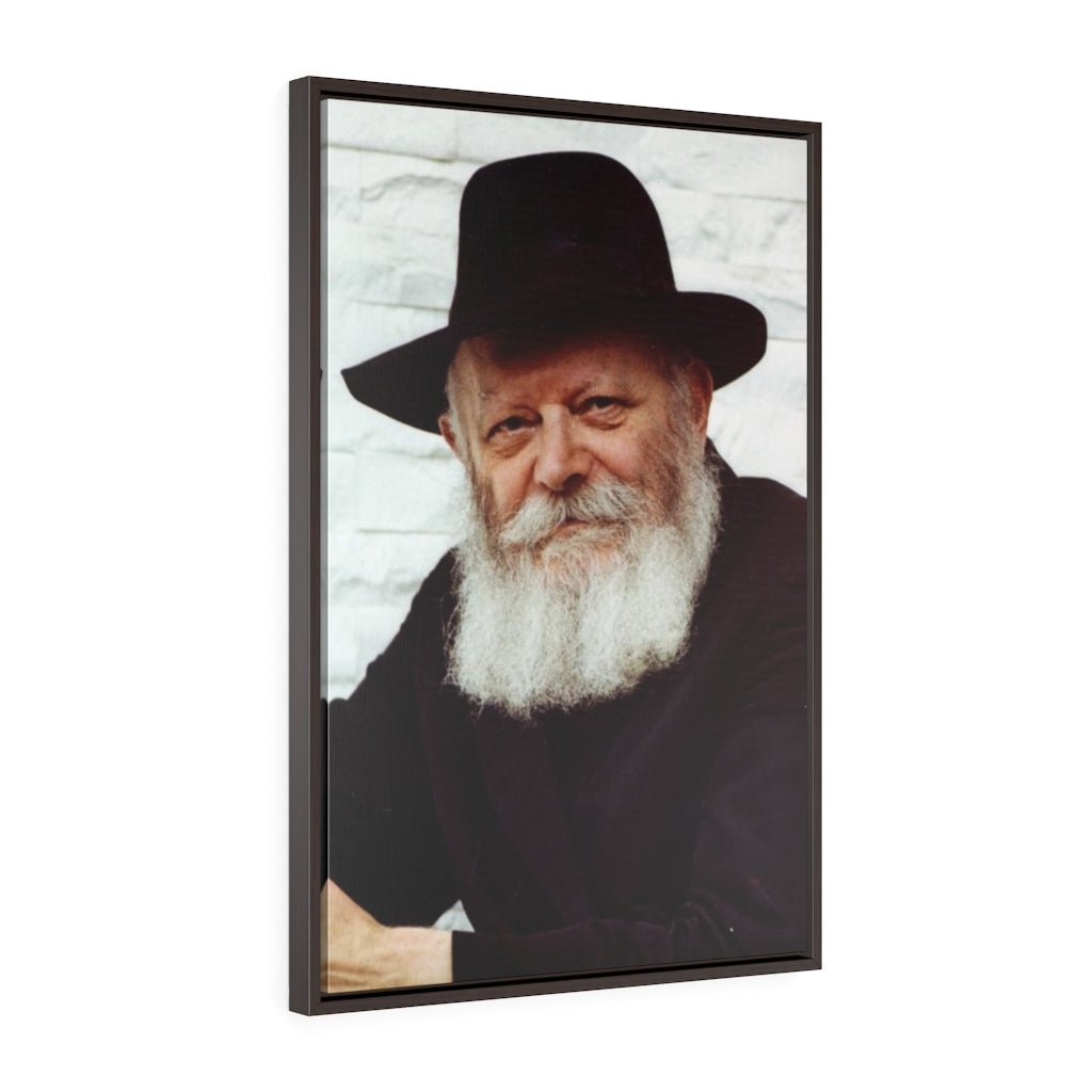 Lubavitcher Rebbe Framed Canvas - Shop Israel