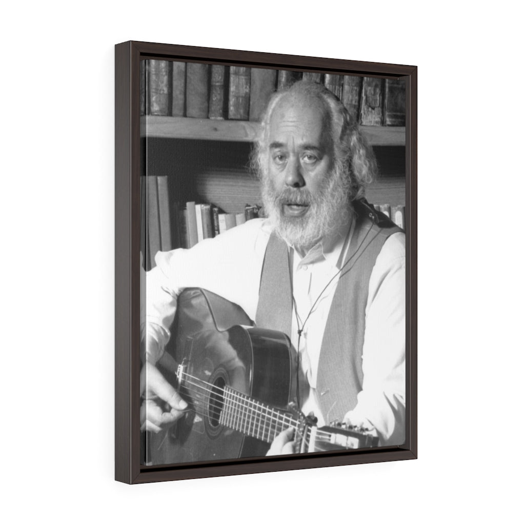 Elegant portrait of Rabbi Shlomo Carlebach on high-quality framed canvas - Shop Israel