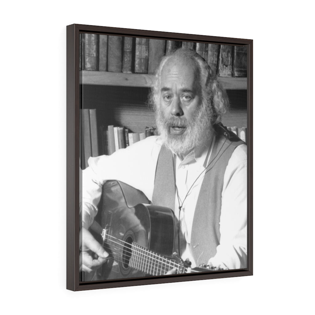 Shlomo Carlebach framed canvas, honoring the legendary Jewish singer and rabbi - Shop Israel