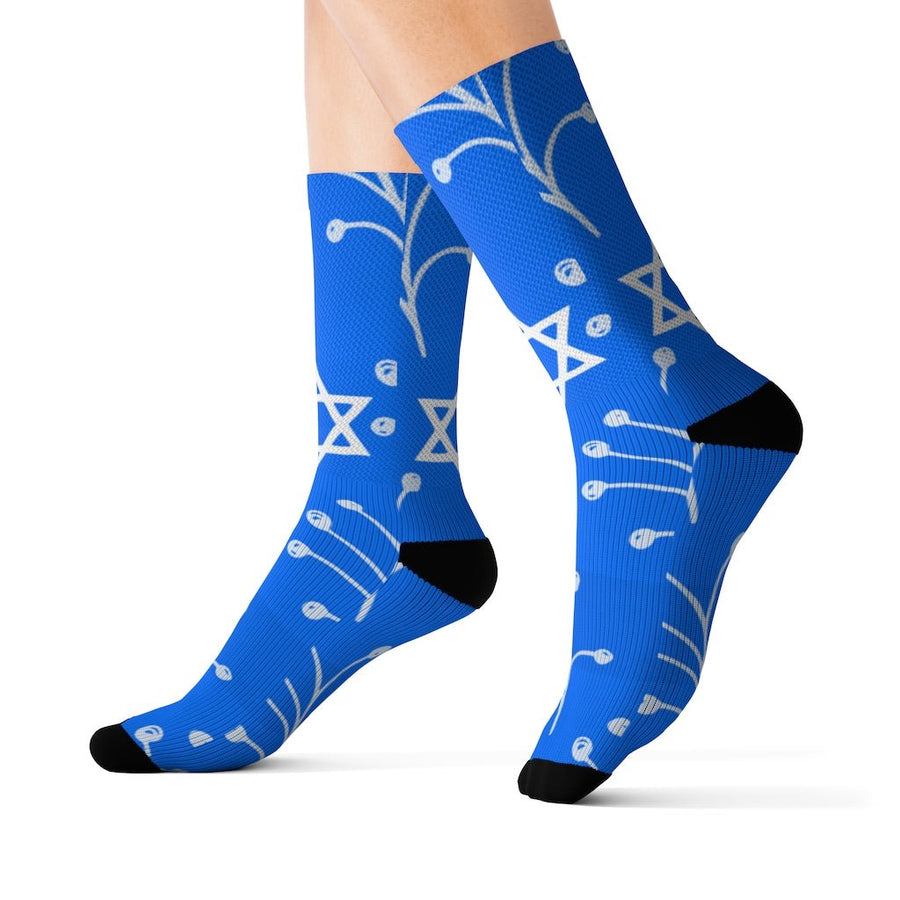Star of David Floral Socks - Shop Israel