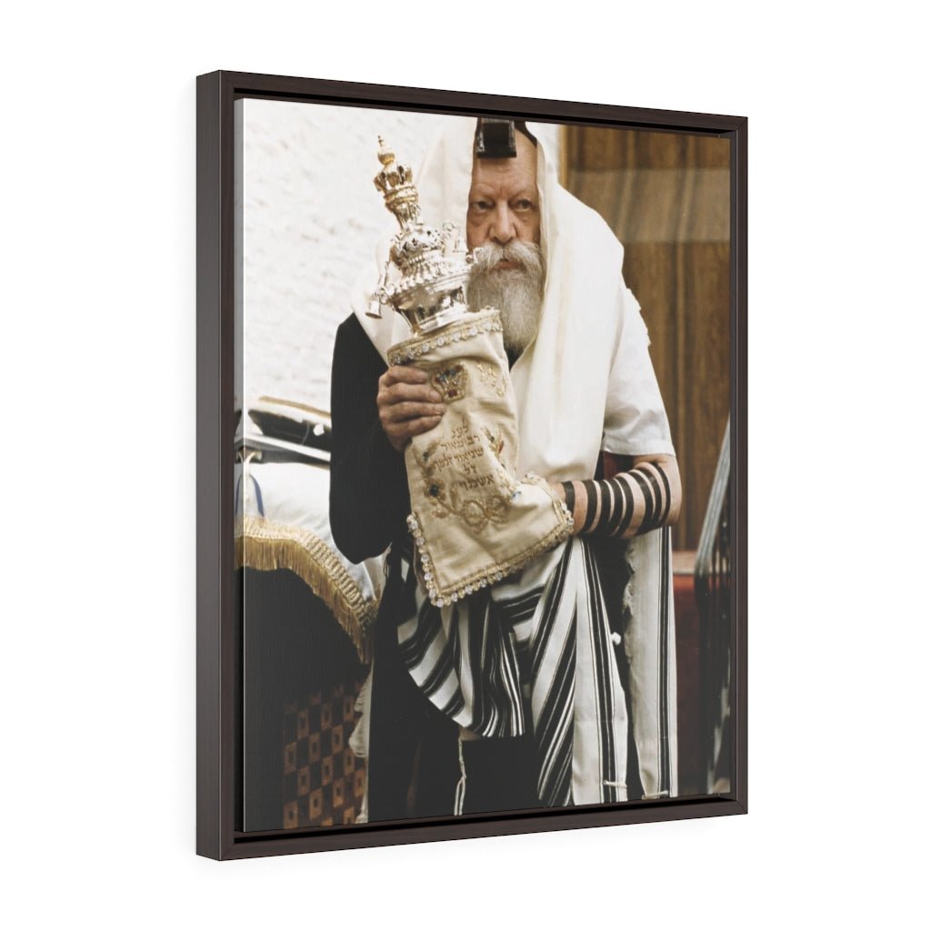 The Rebbe's Torah Framed Canvas - Shop Israel