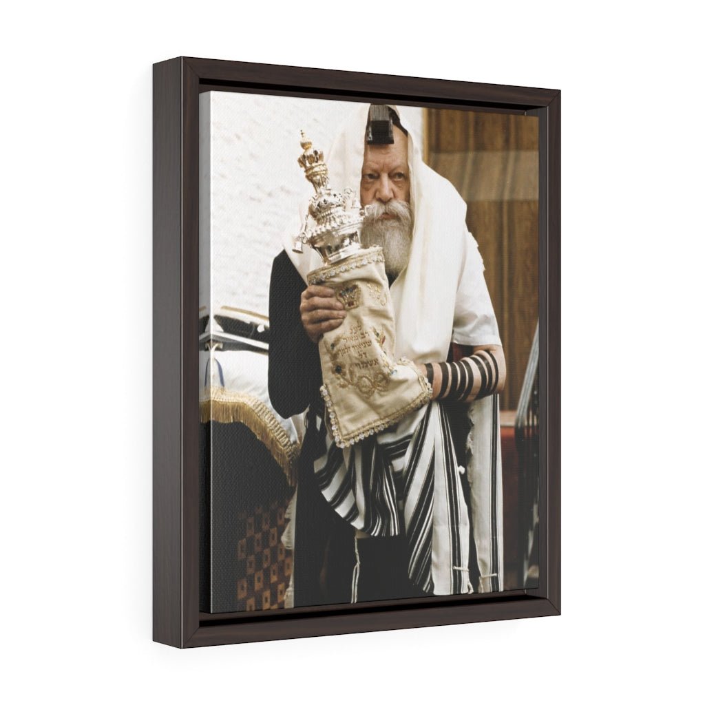 The Rebbe's Torah Framed Canvas - Shop Israel