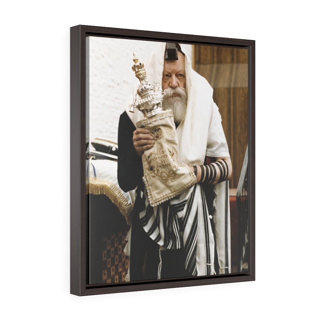 The Rebbe's Torah Framed Canvas - Shop Israel