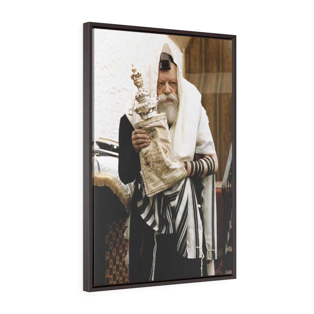 The Rebbe's Torah Framed Canvas - Shop Israel