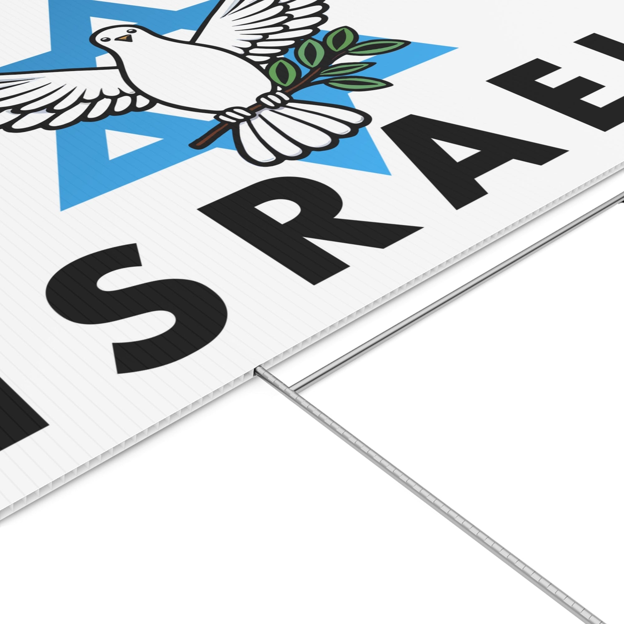 &quot;We Stand With Israel&quot; Lawn Sign - Shop Israel