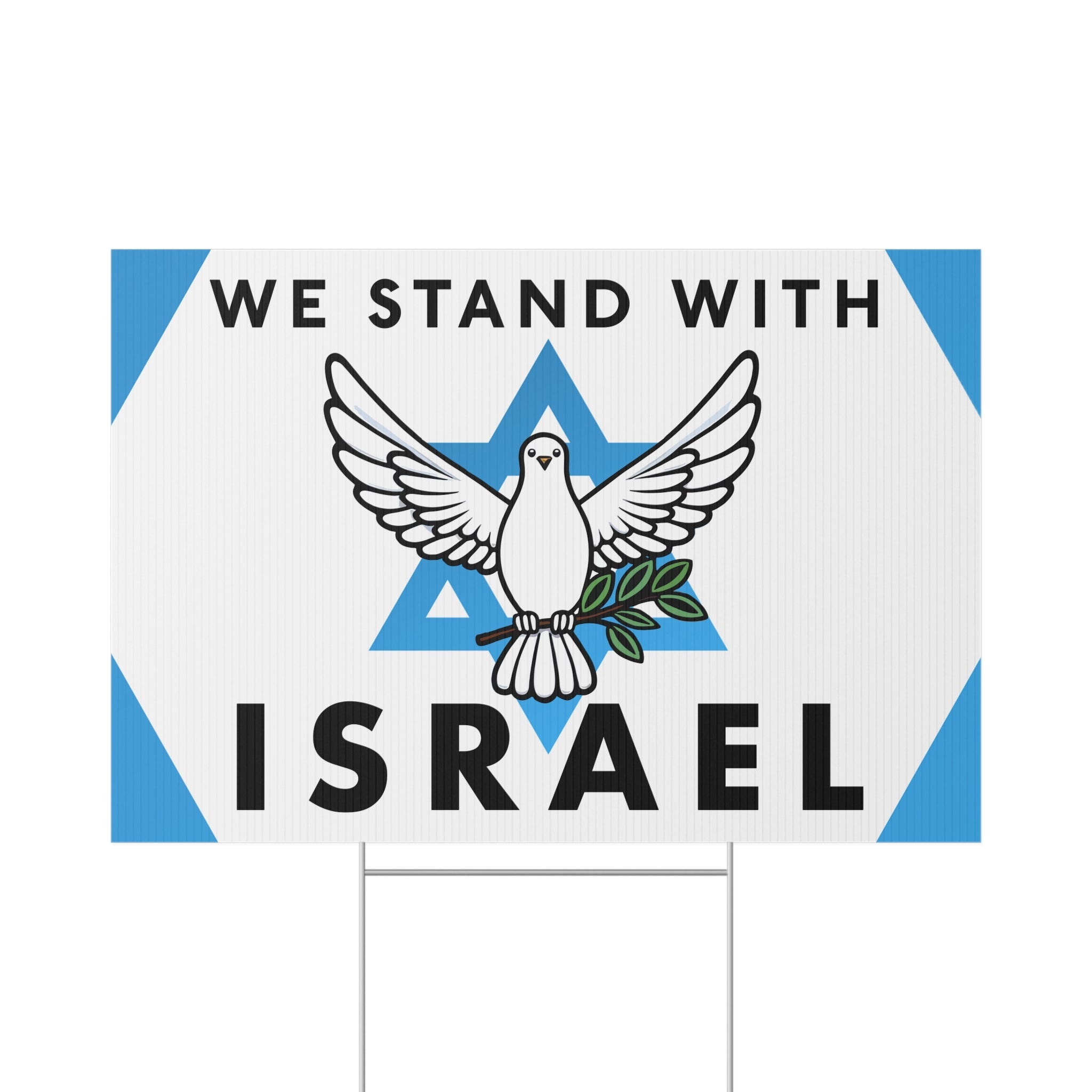 We Stand With Israel Lawn Sign | Shop Israel